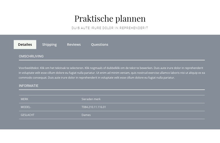 Praktische plannen Website ontwerp