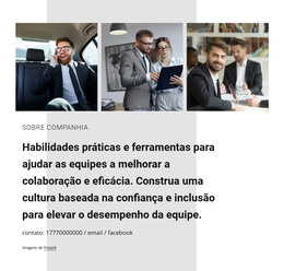 Colaboração Para Negócios - Site Com Download De Modelo HTML