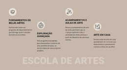 Educação Escolar De Arte - Modelo De Página HTML