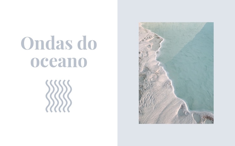 Mantenha as ondas do oceano Tema WordPress