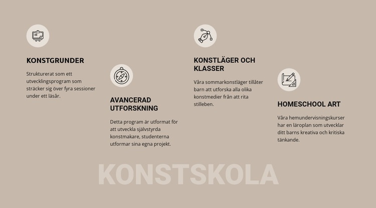 Konstskoleutbildning Hemsidedesign