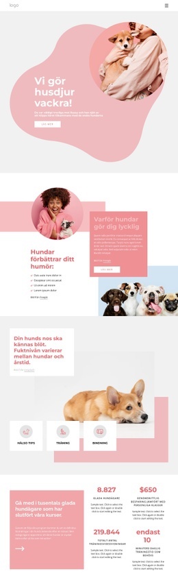 Allt För Dina Husdjur - Nedladdning Av HTML-Mall