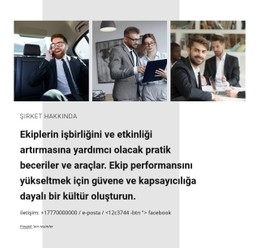 İşletmeler Için Işbirliği Için Sayfa Web Sitesi