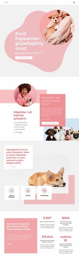 Her Şey Evcil Hayvanlarınız Için - Duyarlı HTML5 Şablonu