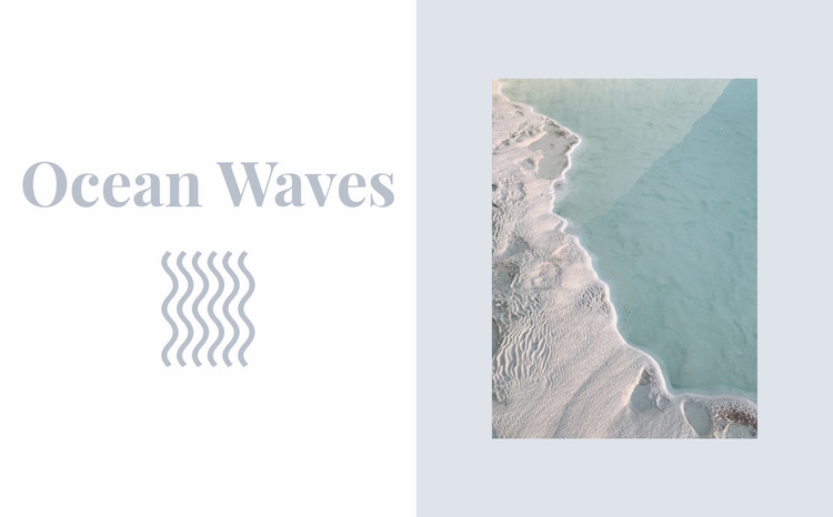 Keep ocean waves Web Page Design