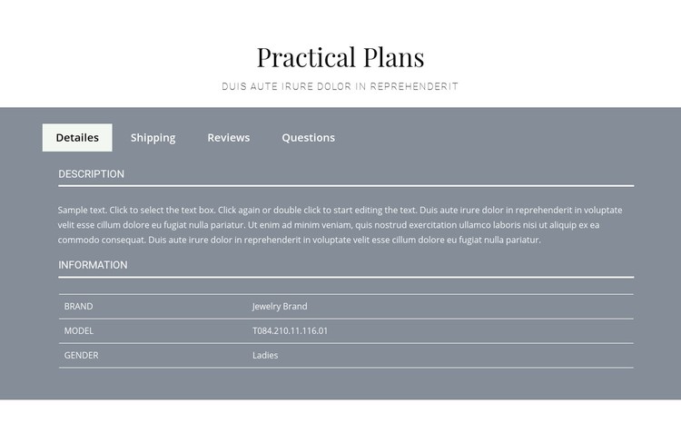 Practical plans Webflow Template Alternative