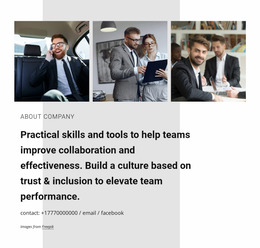 Collaboration For Business - Professional Website Mockup