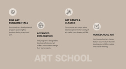 Art School Education - Web Template
