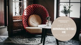 Minimalistische Interieurstijl - Websitebouwer Met Slepen En Neerzetten