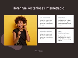 Internetradio - Vorlage Für Eine Seite