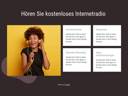 Internetradio HTML-Website-Vorlage
