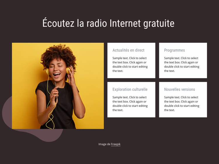 Radio Internet Modèle Joomla