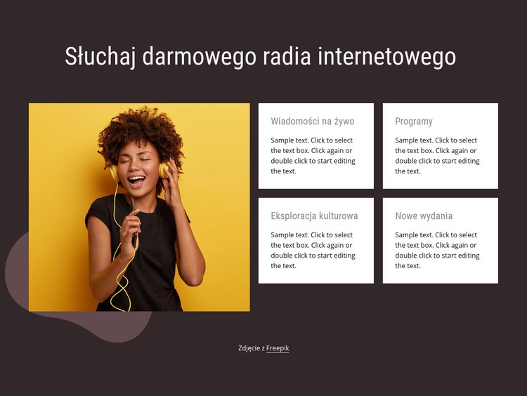 Radio internetowe Szablon HTML5