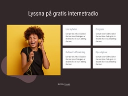 Internetradio - Nedladdning Av HTML-Mall