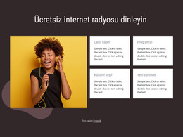 Internet Radyosu - HTML Sayfası Şablonu
