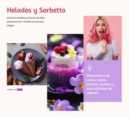 Helado Y Sorbetto - Tema Responsivo De WordPress