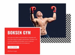 Boksen Sportschool - Sjabloon Voor Mobiele Website