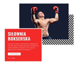 Siłownia Bokserska - Szablon Strony Internetowej HTML