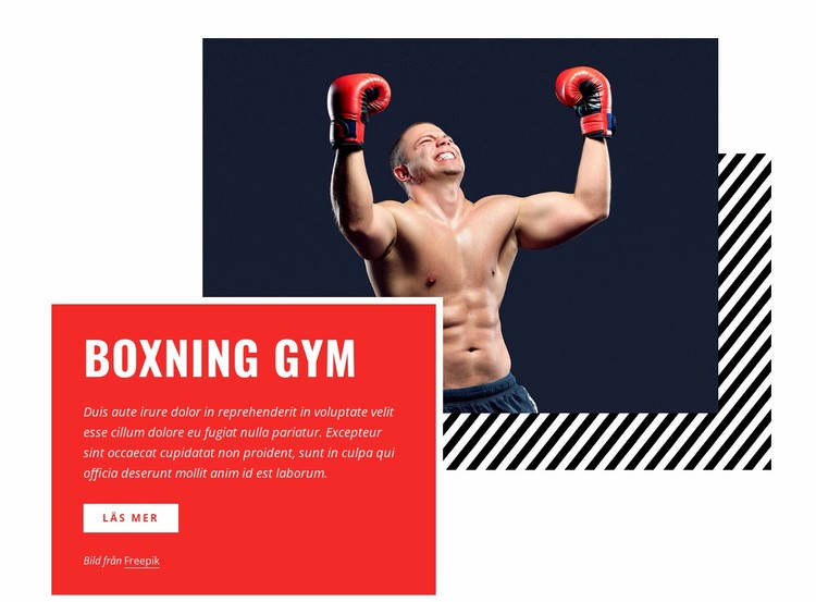 Boxning gym WordPress -tema