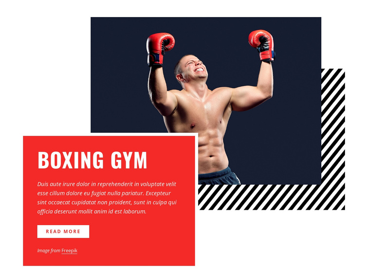 Boxing gym Template