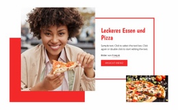 Leckere Pasta Und Pizza – Online-Mockup