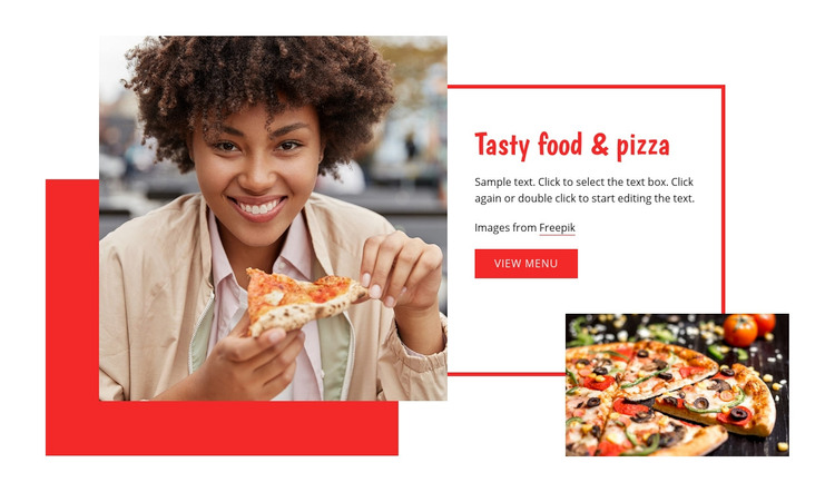Tasty pasta and pizza Elementor Template Alternative