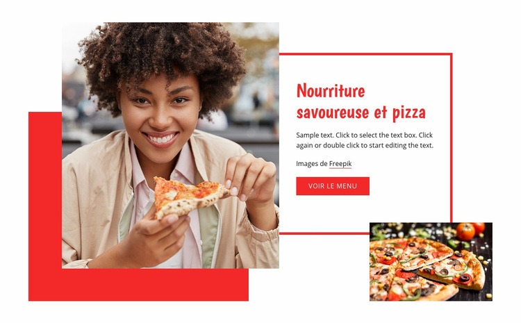 Savoureuses pâtes et pizzas Modèles de constructeur de sites Web