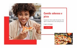Massas Saborosas E Pizza - HTML5 Website Builder