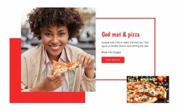 Gratis Nedladdning För Läcker Pasta Och Pizza HTML-Mall