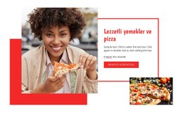 Lezzetli Makarna Ve Pizza - HTML5 Website Builder