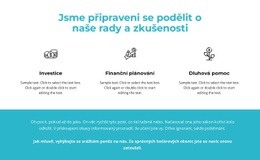 Výhody A Text Na Pozadí – Šablona Stránky HTML