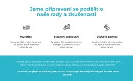 Výhody A Text Na Pozadí – Profesionální Téma WordPress