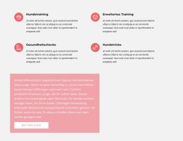 Text Mit Symbolen CSS-Vorlage