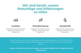 Das Beste Website-Design Für Vorteile Und Text Im Hintergrund