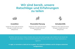 Website-Inspiration Für Vorteile Und Text Im Hintergrund