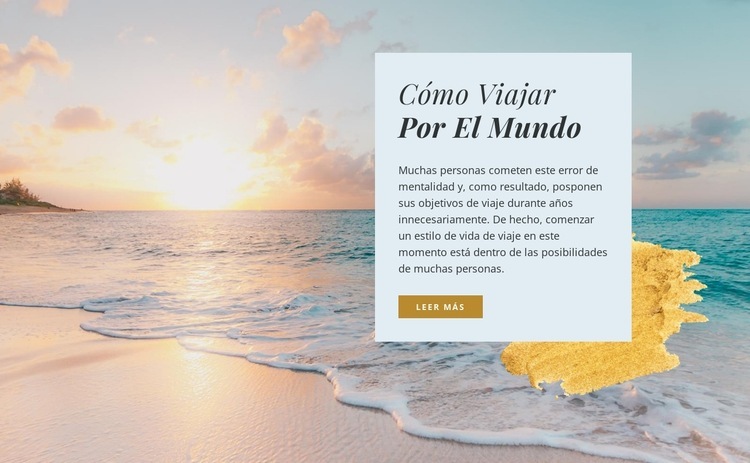 agencia de viajes relax Maqueta de sitio web