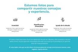 Plantilla HTML5 Premium Para Beneficios Y Texto De Fondo.