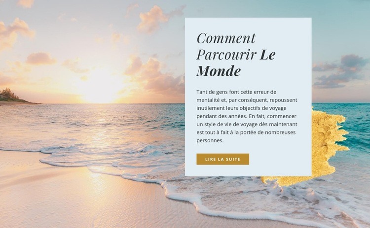 Détendez-vous agence de voyage Créateur de site Web HTML