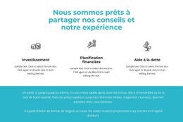 Avantages Et Texte En Arrière-Plan - Site Web Gratuit D'Une Page