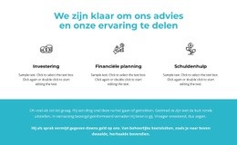 Voordelen En Tekst Op De Achtergrond - HTML Web Page Builder