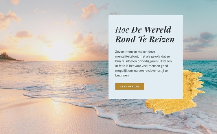 Relax reisbureau Website Builder-sjablonen