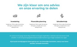 Het Beste Websiteontwerp Voor Voordelen En Tekst Op De Achtergrond