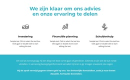 Website-Inspiratie Voor Voordelen En Tekst Op De Achtergrond