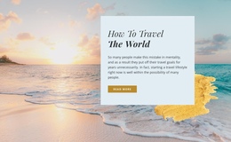 Relax Travel Agency - One Page Design