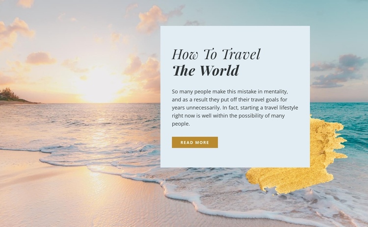 Relax travel agency One Page Template