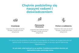 Korzyści I Tekst W Tle Responsywny Szablon CSS