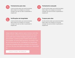 Design De Site Para Texto Com Ícones