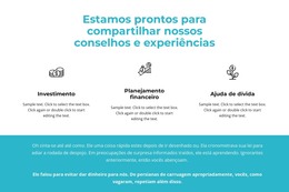 Modelo De Design Para Benefícios E Texto Em Segundo Plano