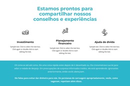 Inspiração De Site Para Benefícios E Texto Em Segundo Plano