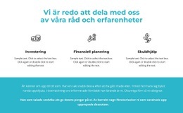 Fördelar Och Text På Bakgrund Responsiv CSS-Mall